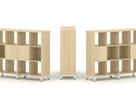 Набор стеллажа 2-х сторон., 3 яр. 1488x400x1248 Стайл Проджект / Style Project images