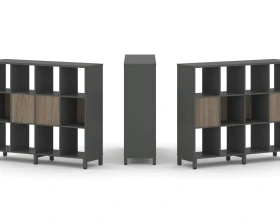 Набор стеллажа 2-х сторон., 3 яр. 1488x400x1248 Стайл Проджект / Style Project images