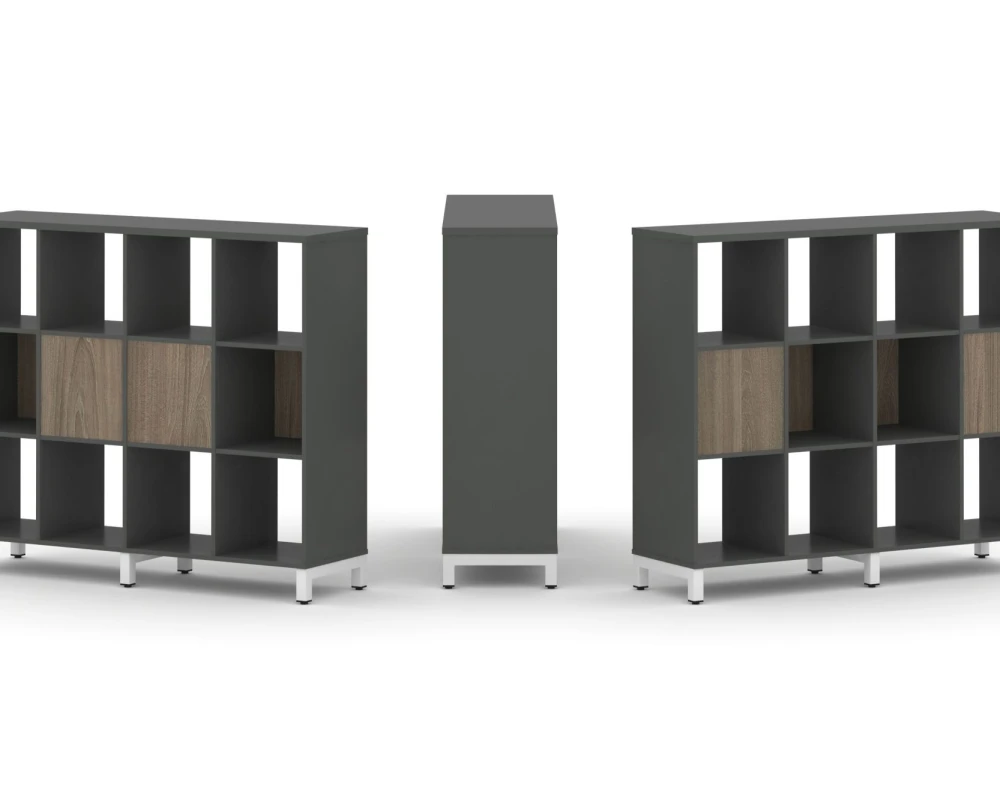 Набор стеллажа 2-х сторон., 3 яр. 1488x400x1248 Стайл Проджект / Style Project