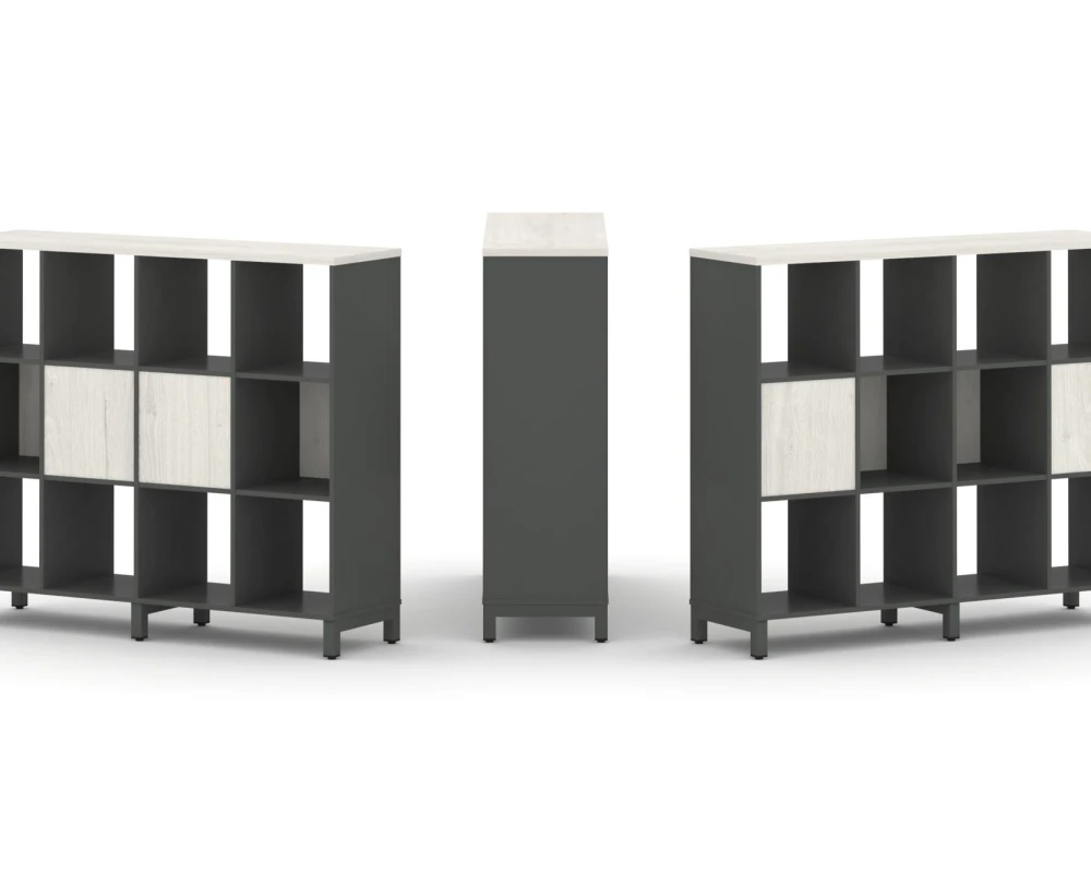 Набор стеллажа 2-х сторон., 3 яр. 1488x400x1248 Стайл Проджект / Style Project