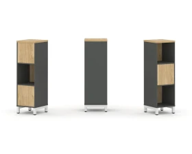 Набор стеллажа 2-х сторон., 3 яр. 387x400x1248 Стайл Проджект / Style Project images