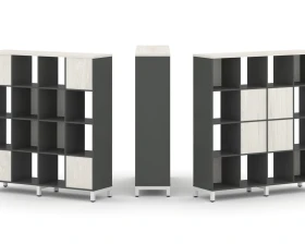 Набор стеллажа 2-х сторон., 4 яр. 1488x400x1615 Стайл Проджект / Style Project images