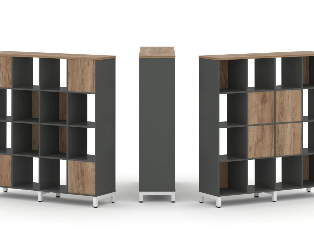 Набор стеллажа 2-х сторон., 4 яр. 1488x400x1615 Стайл Проджект / Style Project