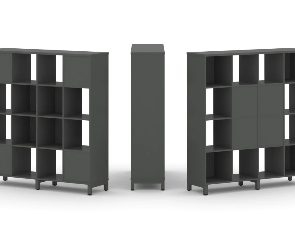 Набор стеллажа 2-х сторон., 4 яр. 1488x400x1615 Стайл Проджект / Style Project