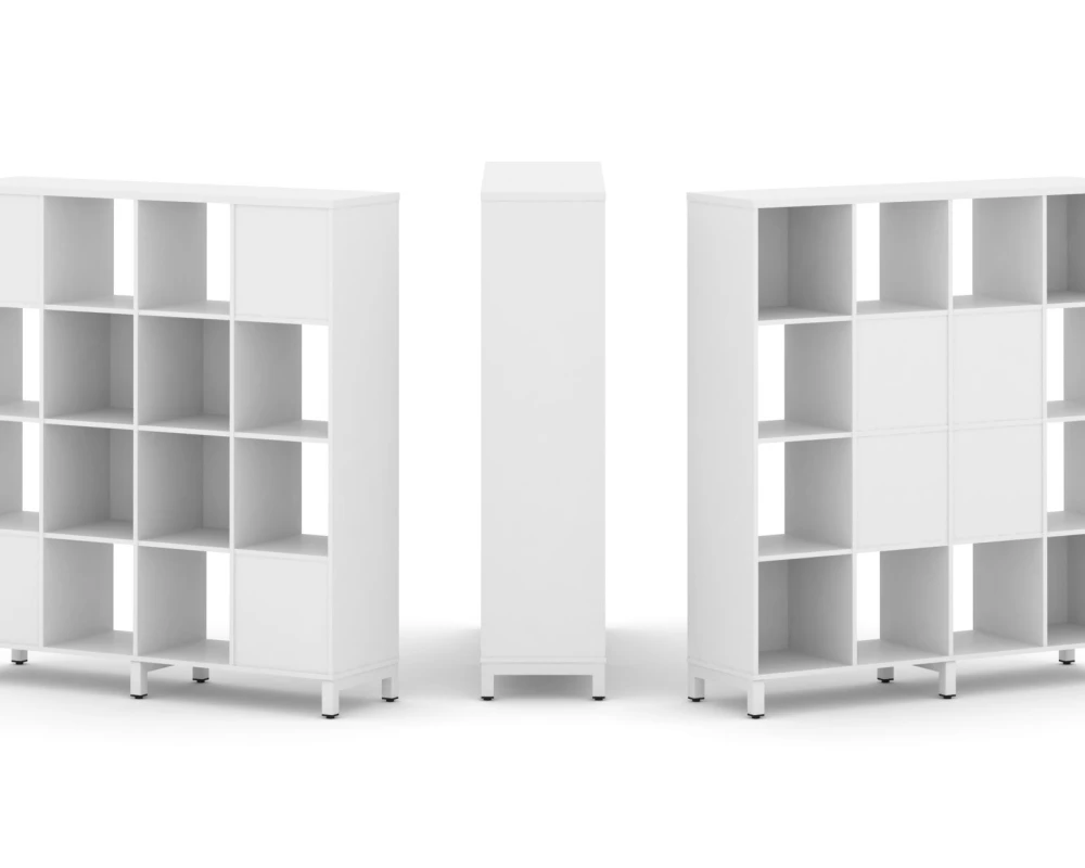 Набор стеллажа 2-х сторон., 4 яр. 1488x400x1615 Стайл Проджект / Style Project