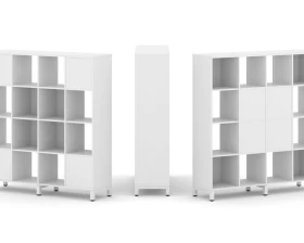 Набор стеллажа 2-х сторон., 4 яр. 1488x400x1615 Стайл Проджект / Style Project images