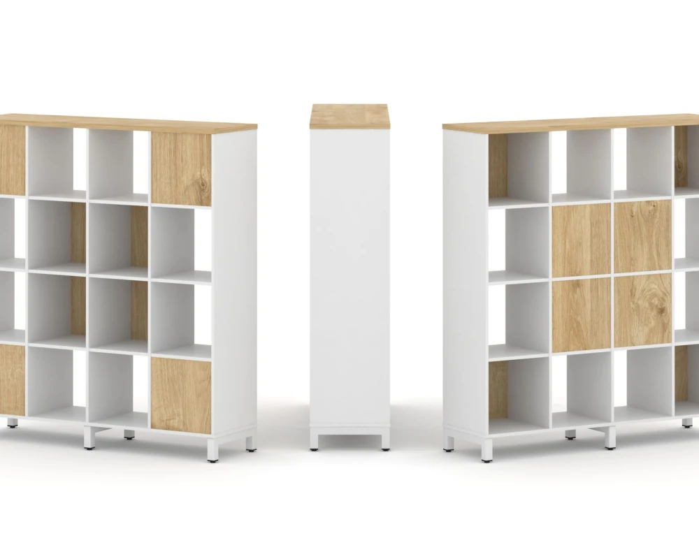 Набор стеллажа 2-х сторон., 4 яр. 1488x400x1615 Стайл Проджект / Style Project