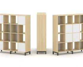 Набор стеллажа 2-х сторон., 4 яр. 1488x400x1615 Стайл Проджект / Style Project images