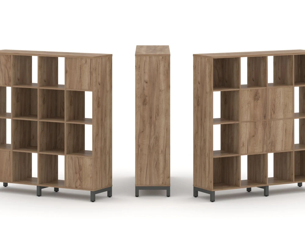 Набор стеллажа 2-х сторон., 4 яр. 1488x400x1615 Стайл Проджект / Style Project