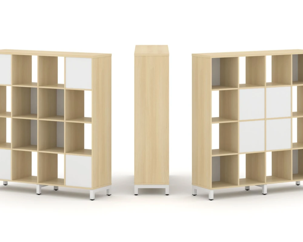 Набор стеллажа 2-х сторон., 4 яр. 1488x400x1615 Стайл Проджект / Style Project