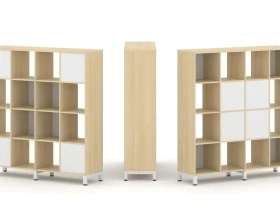 Набор стеллажа 2-х сторон., 4 яр. 1488x400x1615 Стайл Проджект / Style Project images