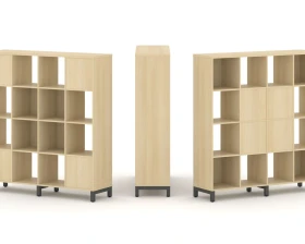 Набор стеллажа 2-х сторон., 4 яр. 1488x400x1615 Стайл Проджект / Style Project images