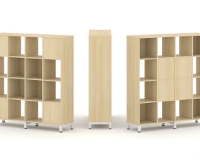 Набор стеллажа 2-х сторон., 4 яр. 1488x400x1615 Стайл Проджект / Style Project images