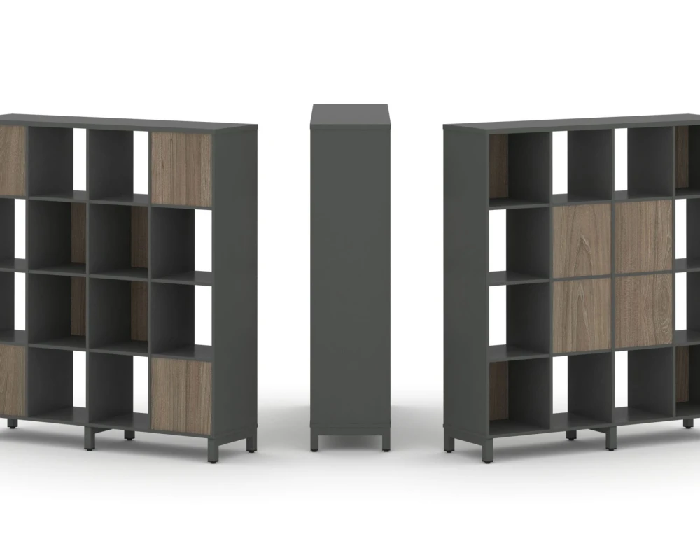 Набор стеллажа 2-х сторон., 4 яр. 1488x400x1615 Стайл Проджект / Style Project