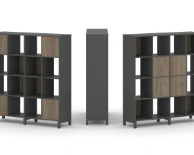 Набор стеллажа 2-х сторон., 4 яр. 1488x400x1615 Стайл Проджект / Style Project images