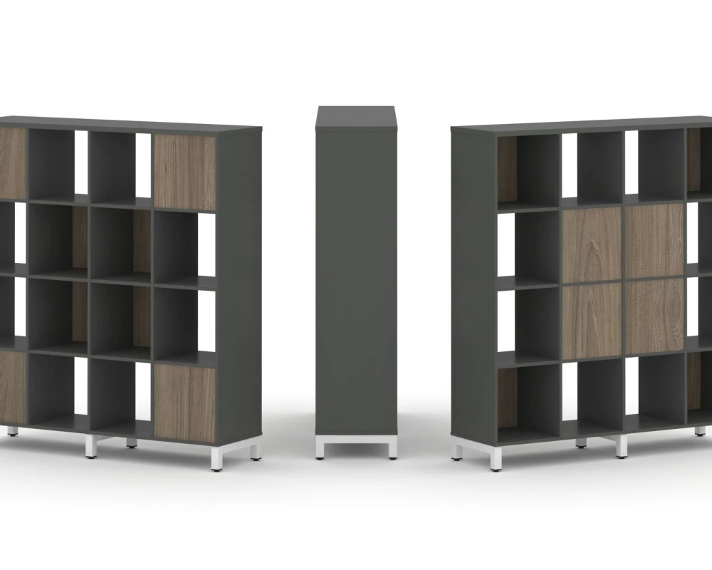 Набор стеллажа 2-х сторон., 4 яр. 1488x400x1615 Стайл Проджект / Style Project