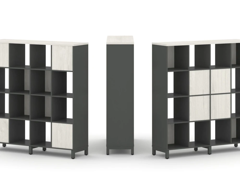 Набор стеллажа 2-х сторон., 4 яр. 1488x400x1615 Стайл Проджект / Style Project