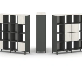 Набор стеллажа 2-х сторон., 4 яр. 1488x400x1615 Стайл Проджект / Style Project images