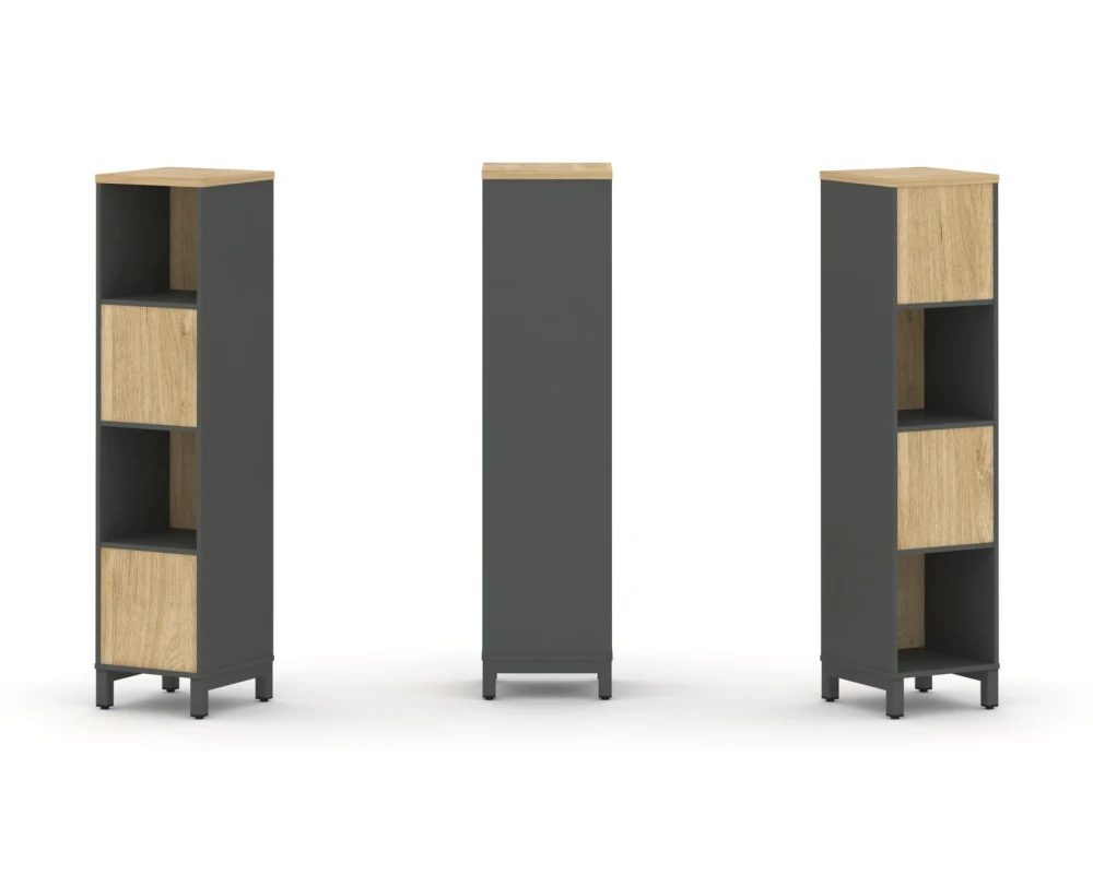 Набор стеллажа 2-х сторон., 4 яр. 387x400x1615 Стайл Проджект / Style Project