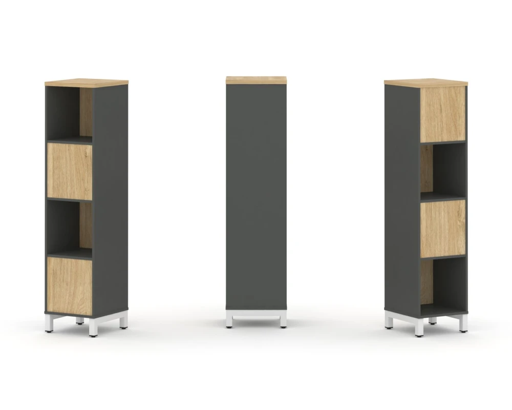 Набор стеллажа 2-х сторон., 4 яр. 387x400x1615 Стайл Проджект / Style Project