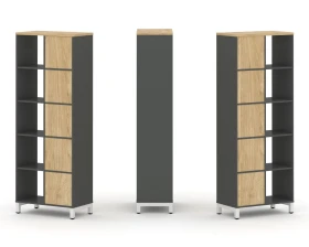 Набор стеллажа 2-х сторон., 5 яр. 754x400x1982 Стайл Проджект / Style Project images