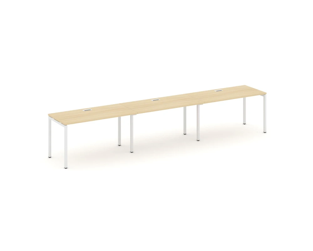 Рабочая станция 1 сторон. на П-образном каркасе 40 мм 3540x600x750 Стайл Проджект / Style Project