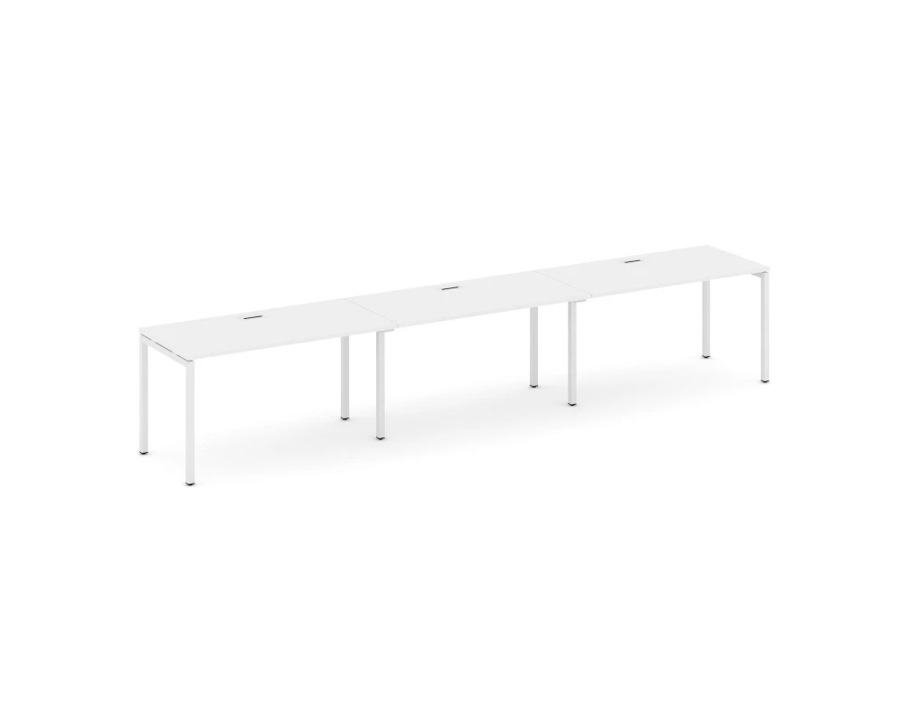 Рабочая станция 1 сторон. на П-образном каркасе 40 мм 3540x600x750 Стайл Проджект / Style Project