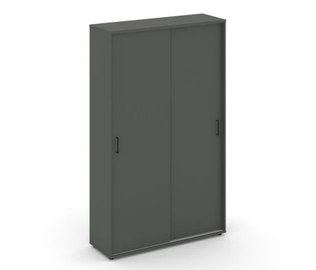 Шкаф-купе с полками в 2-х секциях 1200x400x1982 зад. стенка HDF Стайл Проджект / Style Project