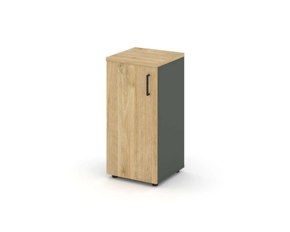 Шкаф низкий узкий левый закрытый 400x400x833 Стайл Проджект / Style Project