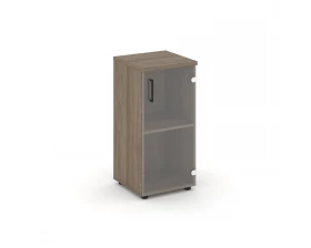 Шкаф низкий узкий правый прозр. стекло 400x400x833 Стайл Проджект / Style Project images