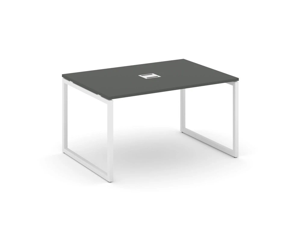 Стол переговорный на О-образном каркасе 40 мм с лючком 1380x980x750 Стайл Проджект / Style Project