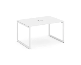 Стол переговорный на О-образном каркасе 40 мм с лючком 1580x980x750 Стайл Проджект / Style Project images