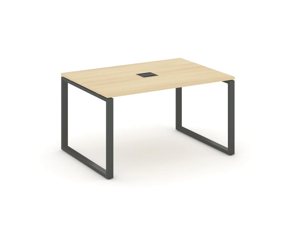 Стол переговорный на О-образном каркасе 60 мм с лючком 1180x980x750 Стайл Проджект / Style Project