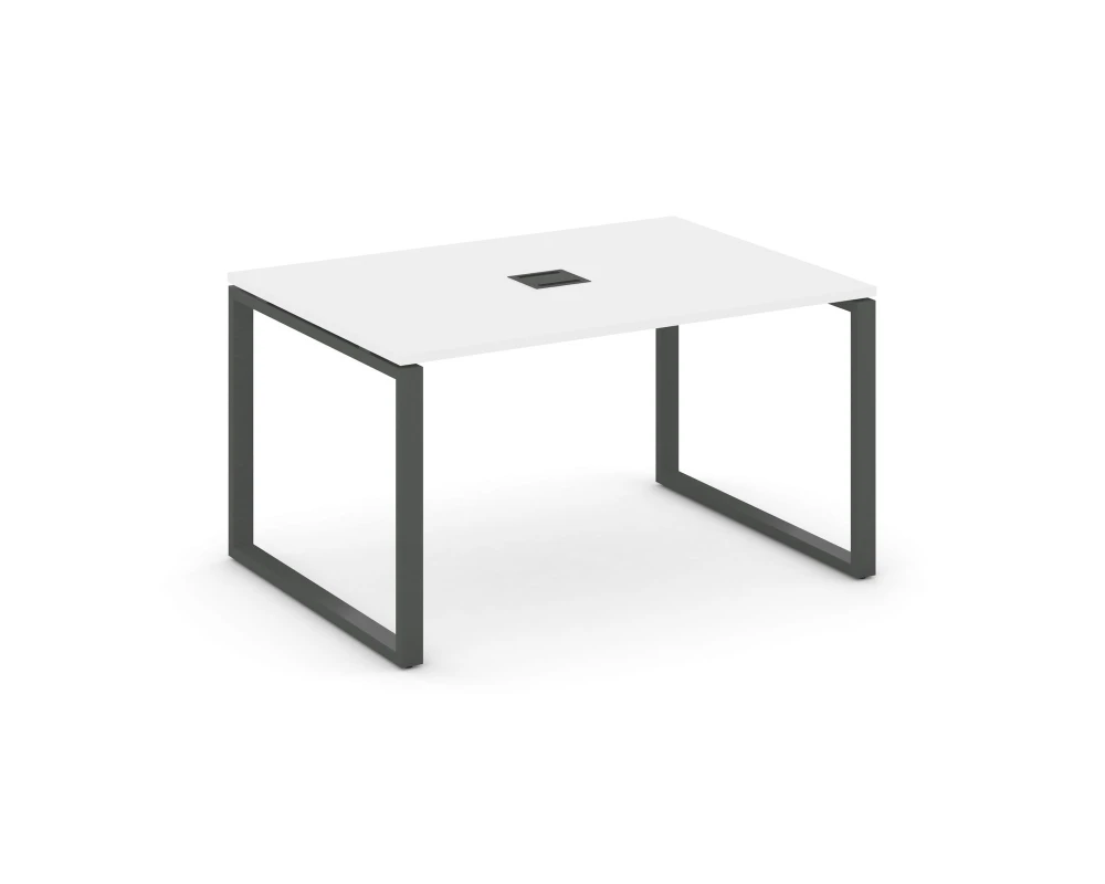 Стол переговорный на О-образном каркасе 60 мм с лючком 1180x980x750 Стайл Проджект / Style Project