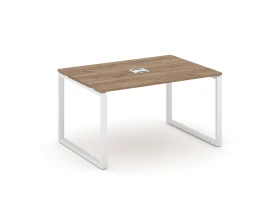 Стол переговорный на О-образном каркасе 60 мм с лючком 1380x980x750 Стайл Проджект / Style Project images