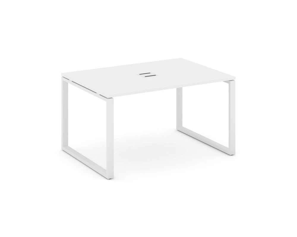 Стол переговорный на О-образном каркасе 60 мм с лючком 1380x980x750 Стайл Проджект / Style Project