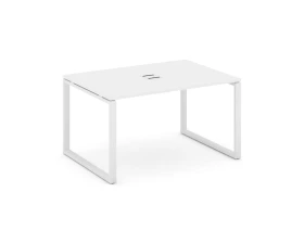 Стол переговорный на О-образном каркасе 60 мм с лючком 980x980x750 Стайл Проджект / Style Project images