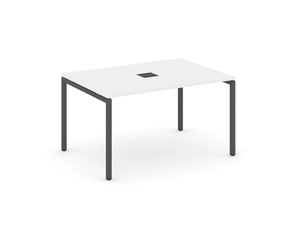 Стол переговорный на П-образном каркасе 40 мм с лючком 1180x980x750 Стайл Проджект / Style Project