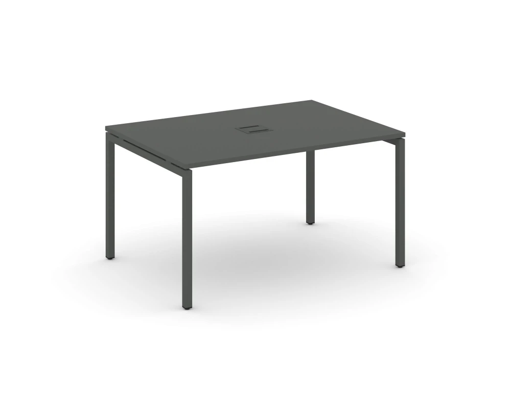 Стол переговорный на П-образном каркасе 40 мм с лючком 1580x980x750 Стайл Проджект / Style Project