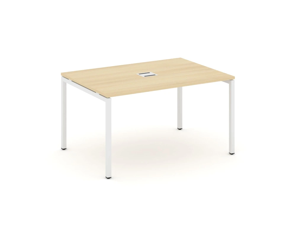 Стол переговорный на П-образном каркасе 40 мм с лючком 980x980x750 Стайл Проджект / Style Project