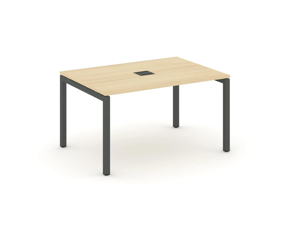 Стол переговорный на П-образном каркасе 50 мм с лючком 1180x980x750 Стайл Проджект / Style Project