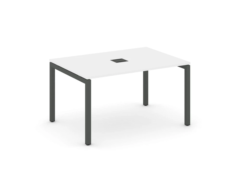 Стол переговорный на П-образном каркасе 50 мм с лючком 1180x980x750 Стайл Проджект / Style Project