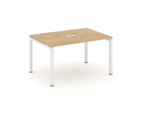 Стол переговорный на П-образном каркасе 50 мм с лючком 1380x980x750 Стайл Проджект / Style Project images