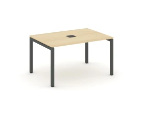 Стол переговорный на П-образном каркасе 50 мм с лючком 1380x980x750 Стайл Проджект / Style Project images