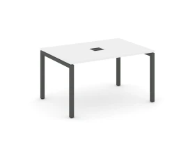 Стол переговорный на П-образном каркасе 50 мм с лючком 980x980x750 Стайл Проджект / Style Project images