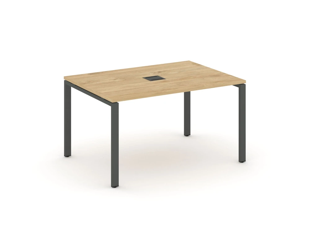 Стол переговорный на П-образном каркасе 60 мм с лючком 1180x980x750 Стайл Проджект / Style Project