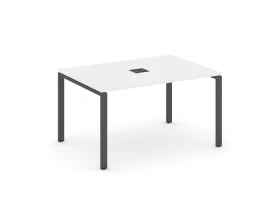 Стол переговорный на П-образном каркасе 60 мм с лючком 1180x980x750 Стайл Проджект / Style Project images