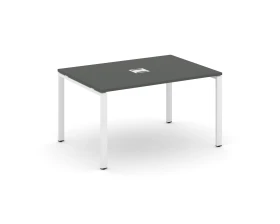 Стол переговорный на П-образном каркасе 60 мм с лючком 1580x980x750 Стайл Проджект / Style Project images