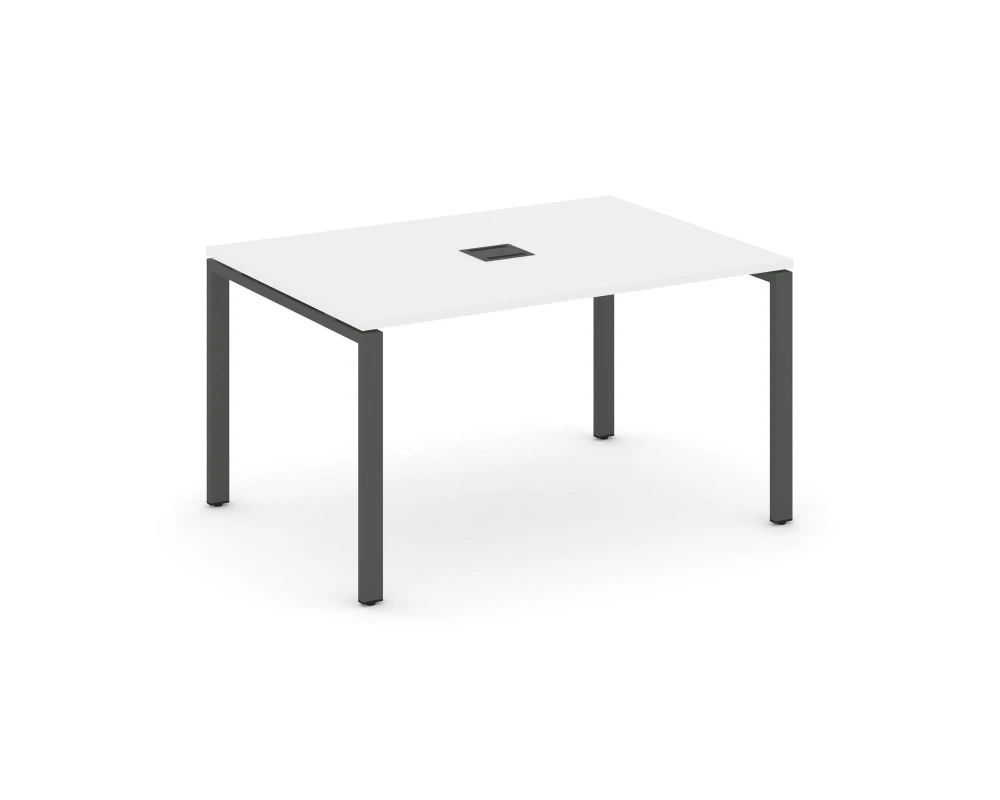 Стол переговорный на П-образном каркасе 60 мм с лючком 980x980x750 Стайл Проджект / Style Project