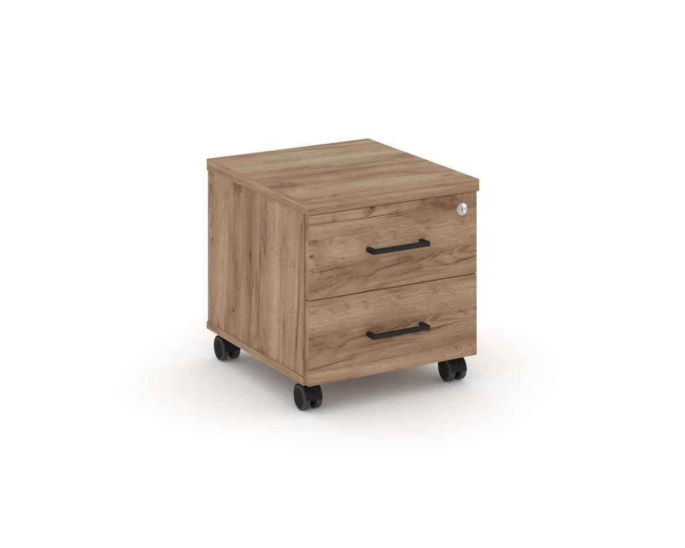 Тумба мобильная 2 ящ. Стандартные колеса 416x460x437 Стайл Проджект / Style Project